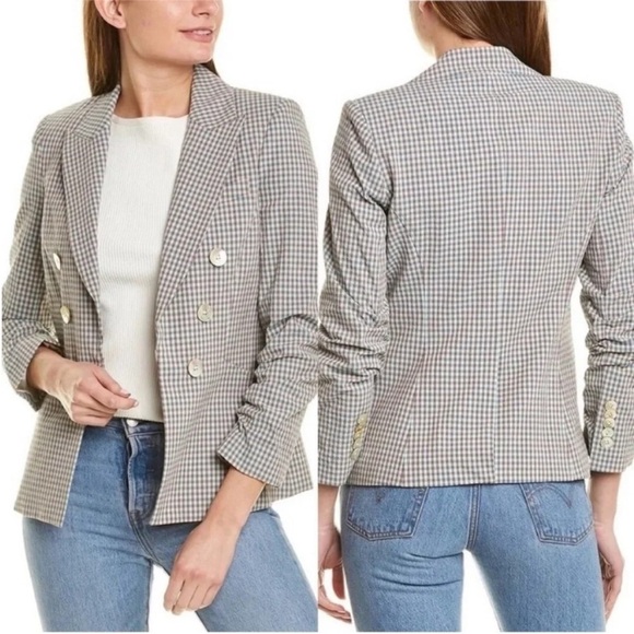 Veronica Beard Cosette Dickey Jacket Blazer Gingham Seersucker - Picture 3 of 11